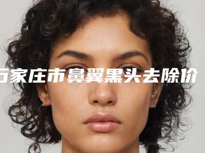 石家庄市鼻翼黑头去除价格价位表速度一览-石家庄市鼻翼黑头去除价格会很贵吗