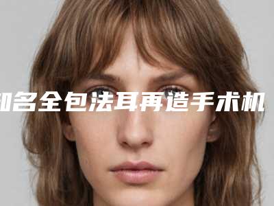 知名全包法耳再造手术机构推荐:全包法耳再造手术医院top30强权威梳理