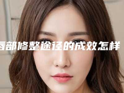 唇部修整途径的成效怎样(唇部修饰的步骤与方法)