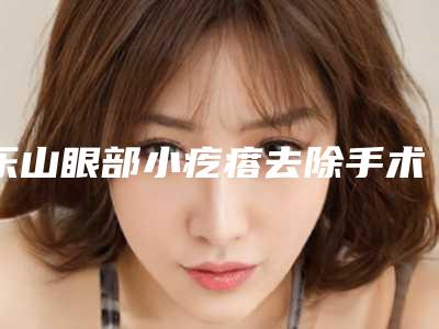 乐山眼部小疙瘩去除手术的价格怎么样