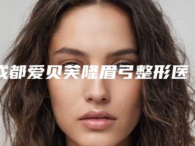 成都爱贝芙隆眉弓整形医院排名前三的介绍+价钱参考!武侯区艾米丽医疗美容门诊部等价格表一览