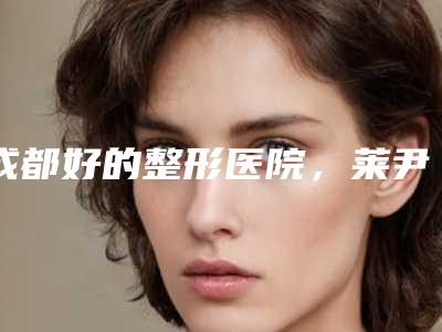 成都好的整形医院,莱尹、精美源、天渡,带你了解更多详情