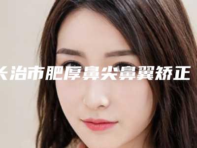 长治市肥厚鼻尖鼻翼矫正术价格这里都有(近6个月均价为：18337元)