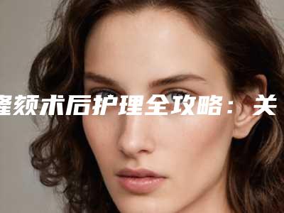 隆颏术后护理全攻略:关键环节与注意事项