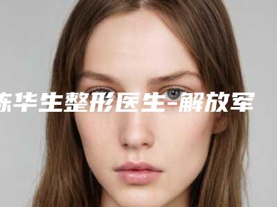 陈华生整形医生-解放军422医院医疗整形美容科陈华生医师实力强大远超想象